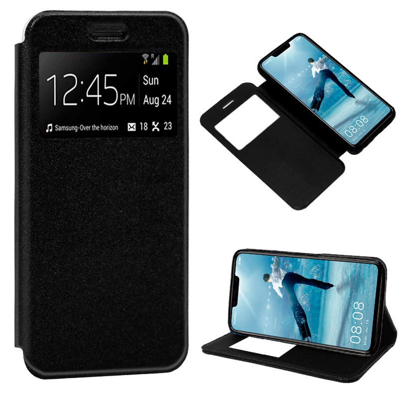 Capa Flip Huawei P Smart Plus Plain Black