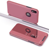 Capa Flip para iPhone XS Max Clear View Rosa