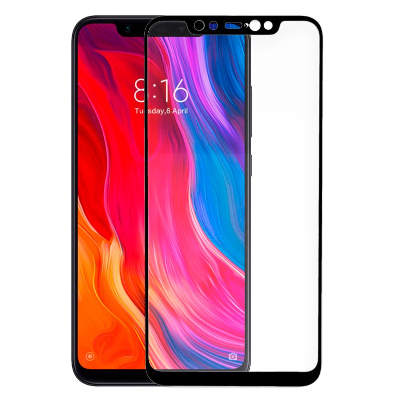 Película Vidro Temperado Xiaomi Mi 8 / Mi 8 Pro (FULL 3D Black)