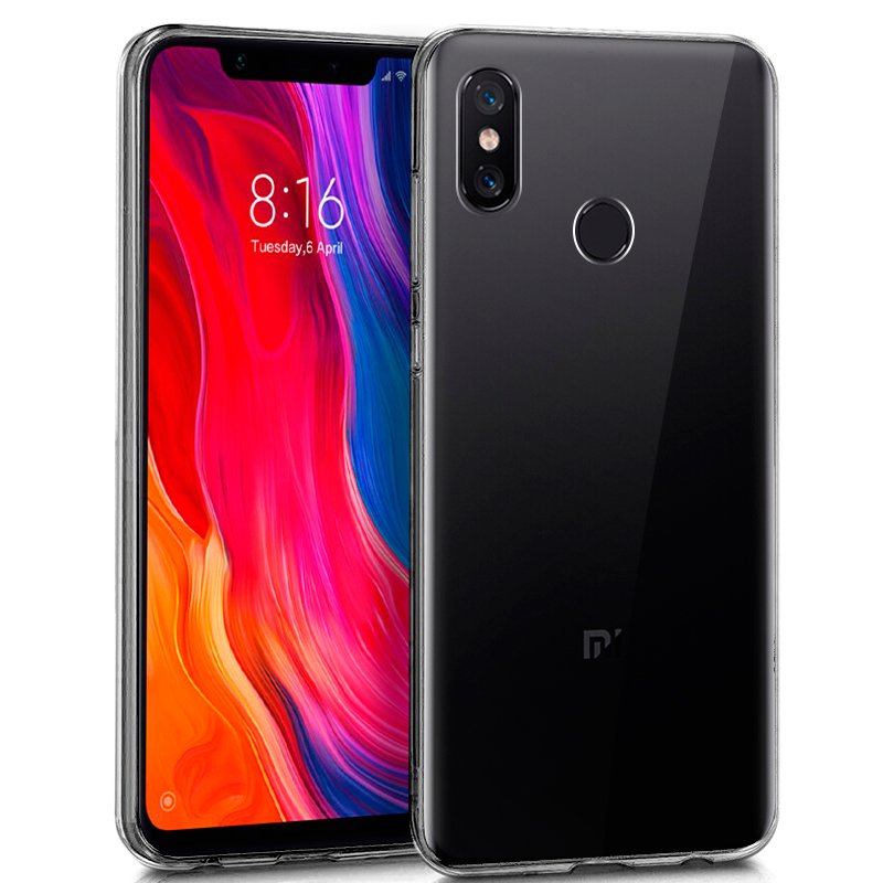 Capa silicone para Xiaomi Mi 8 / Mi 8 Pro (transparente)
