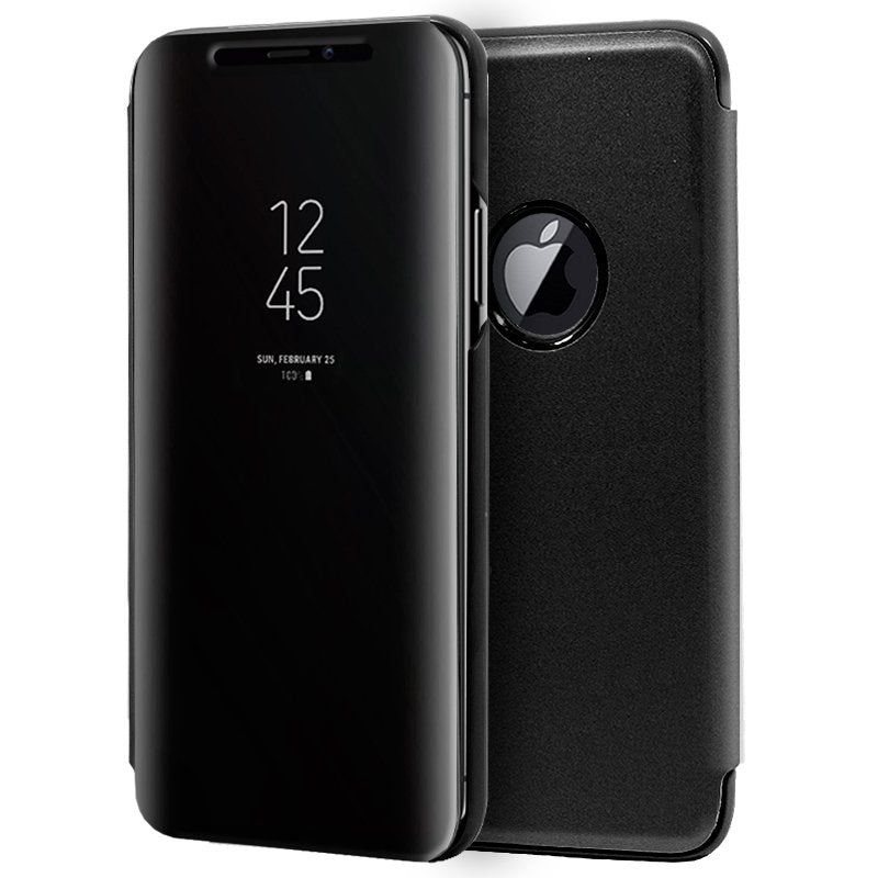 Capa Flip para iPhone XS Max Clear View Preto