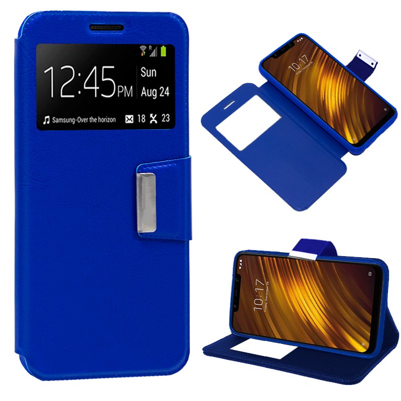 Capa Flip Xiaomi Pocophone F1 Smooth Blue