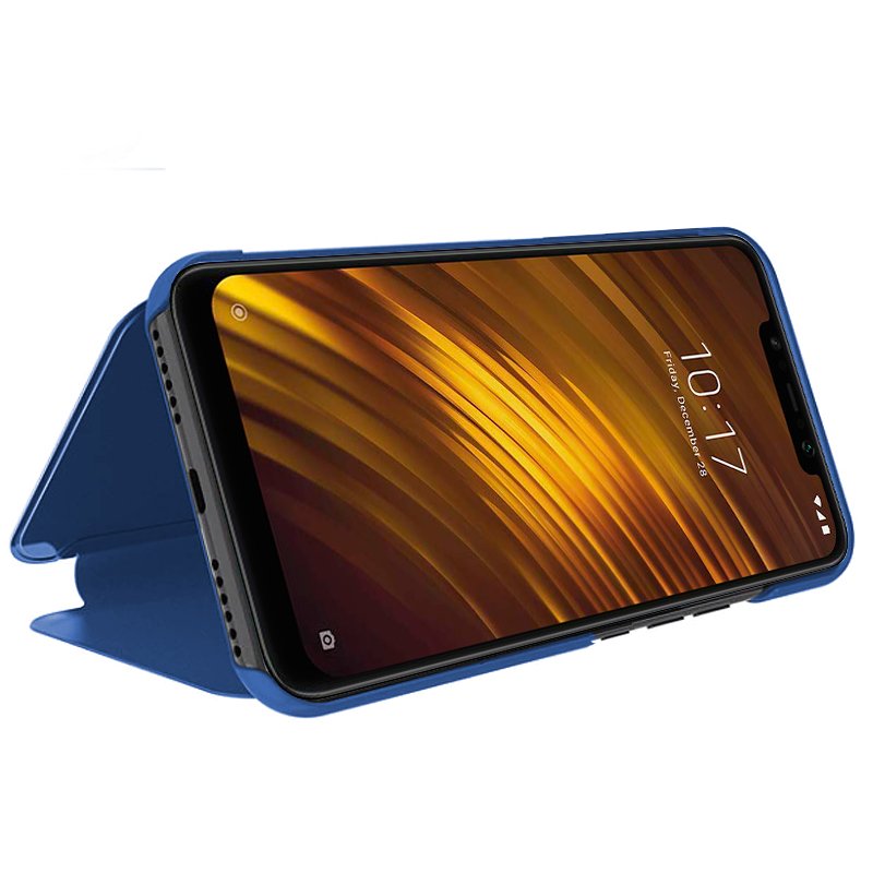Capa Flip Xiaomi Pocophone F1 Clear View Blue