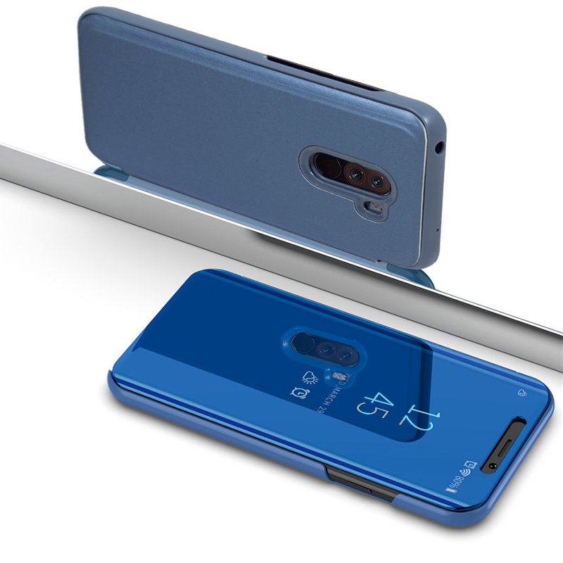 Capa Flip Xiaomi Pocophone F1 Clear View Blue