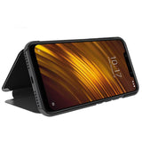 Capa Flip Xiaomi Pocophone F1 Clear View Preto