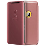 Capa Flip para iPhone XR Clear View Rosa