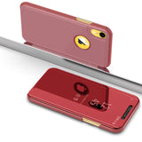 Capa Flip para iPhone XR Clear View Rosa