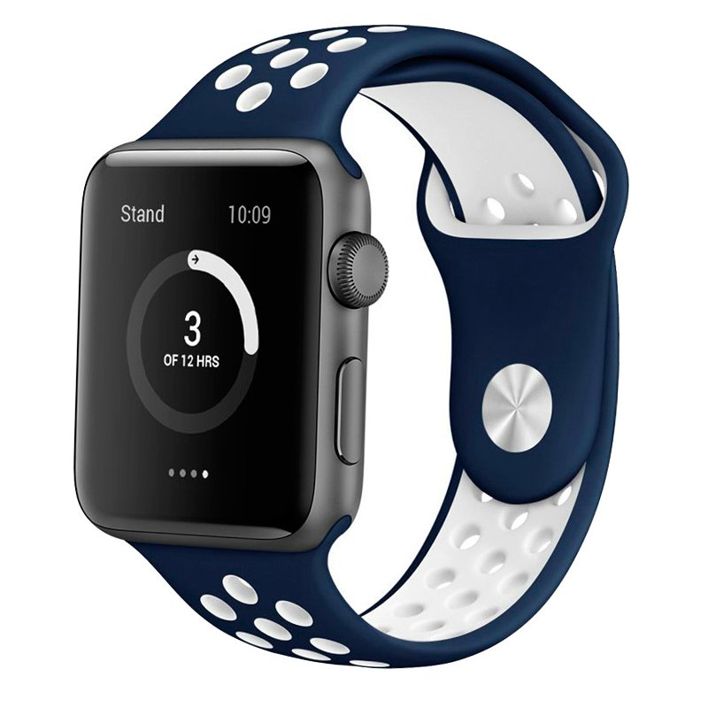 Bracelete Silicone para Apple Watch Series 38/40 Mm - Azul