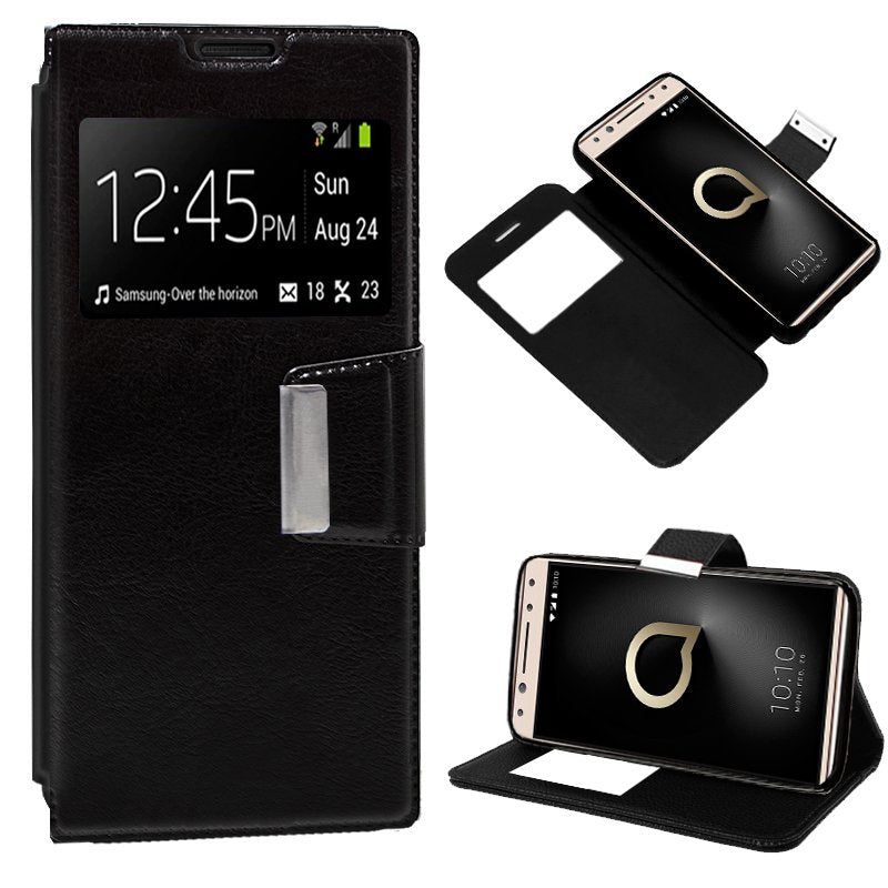 Capa Flip Alcatel 5 Smooth Black