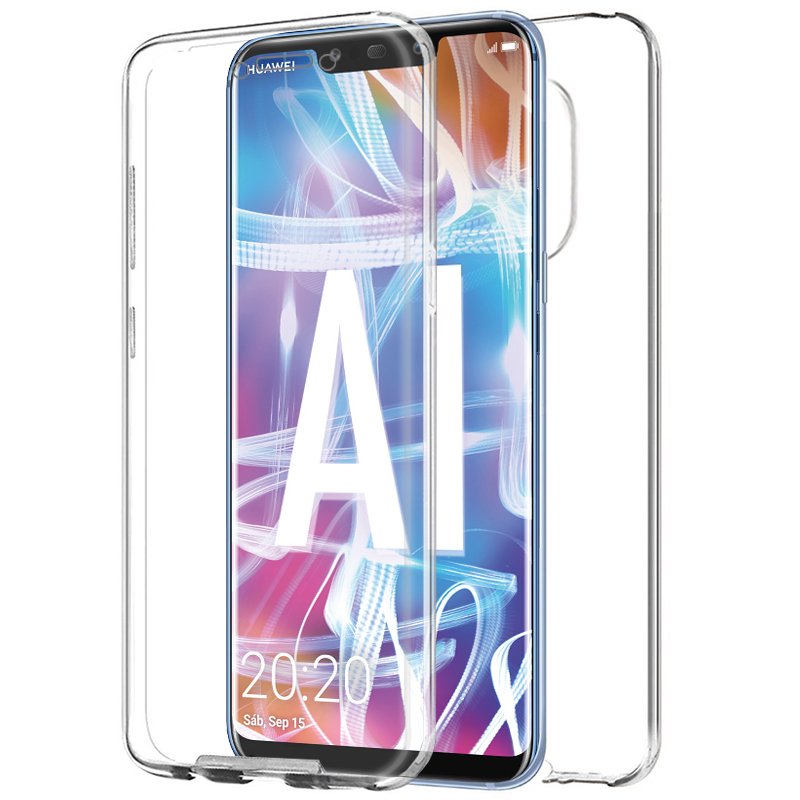 Capa silicone 3D para Huawei Mate 20 Lite (frente e verso transparentes)