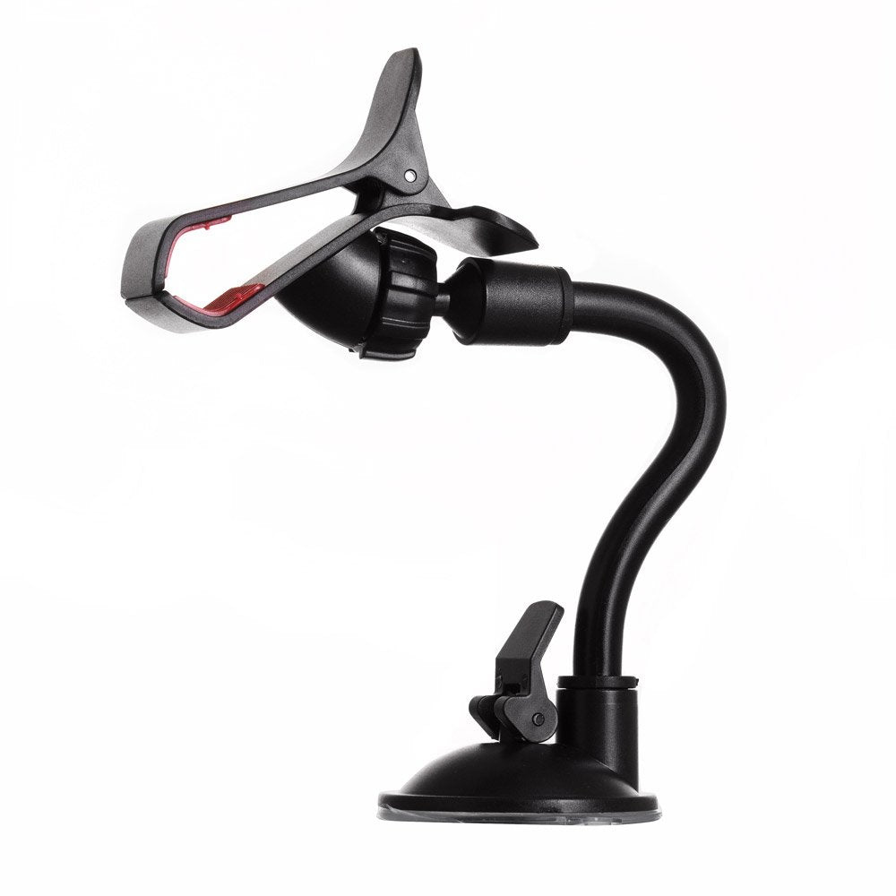 Suporte universal para telefone para pára-brisa de carro com presilha preta