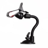 Suporte universal para telefone para pára-brisa de carro com presilha preta