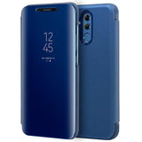 Capa Flip Huawei Mate 20 Lite Clear View Blue