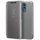 Capa Flip Huawei Mate 20 Lite Clear View Silver