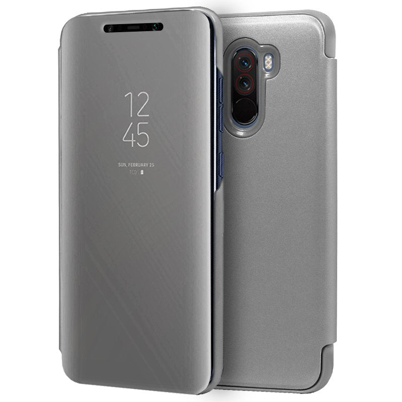 Capa Flip Xiaomi Pocophone F1 Clear View Silver
