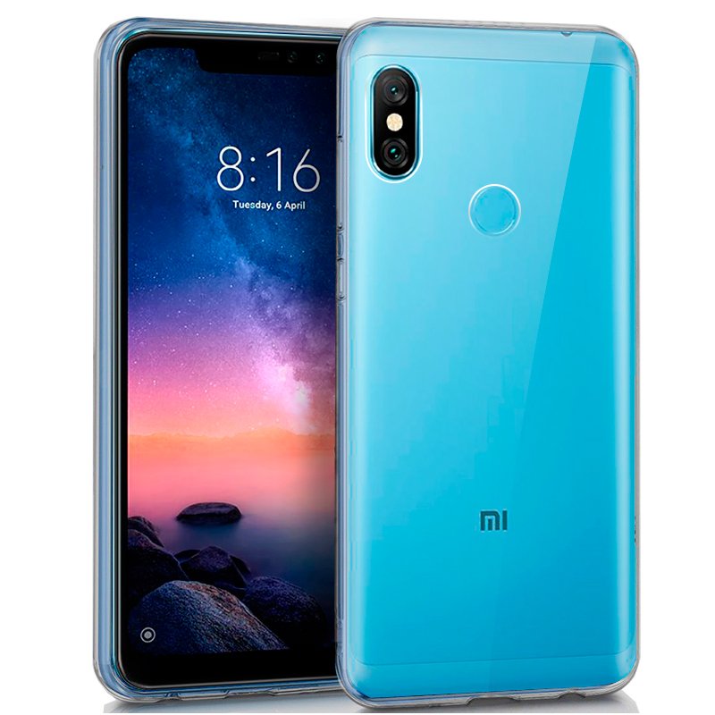 Capa silicone para Xiaomi Redmi Note 6 Pro (transparente)