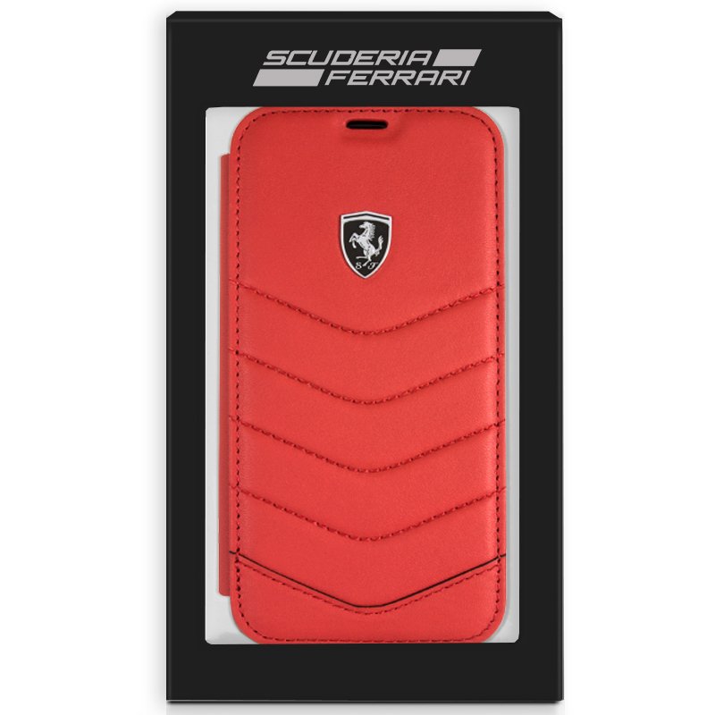 Capa Flip Cover iPhone XS Max Ferrari Vermelho