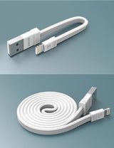 Conjunto de cabos relâmpago USB Remax Tengy 2x 1M  -  16CM branco