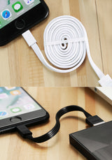 Conjunto de cabos relâmpago USB Remax Tengy 2x 1M  -  16CM branco