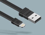 Conjunto de cabos relâmpago USB Remax Tengy 2x 1M  -  16CM preto