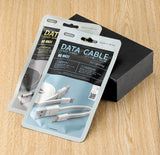 Conjunto de cabos relâmpago USB Remax Tengy 2x 1M  -  16CM preto