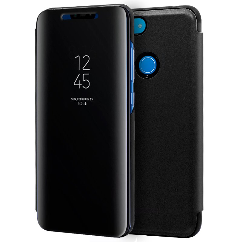 Capa Flip Xiaomi Mi 8 Lite Clear View Preto