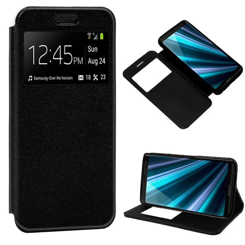 Capa Flip Sony Xperia XZ3 Smooth Black