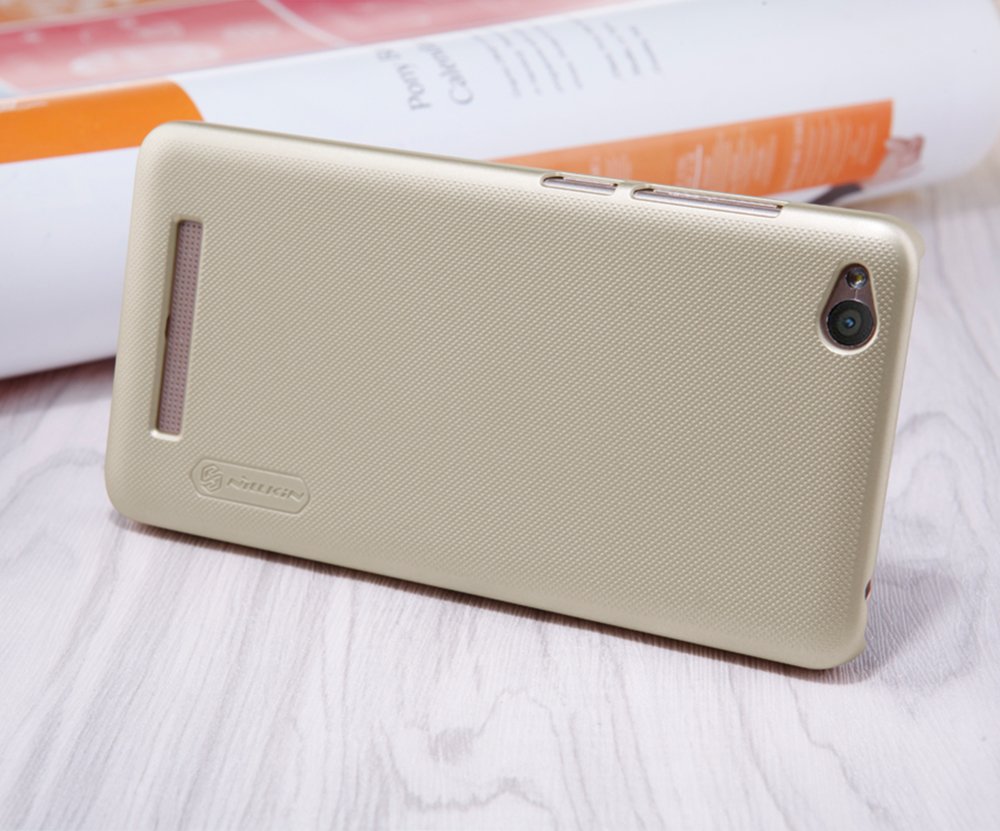 Capa Nillkin Super Frosted Shield com protetor de tela para Xiaomi Redmi 4A dourado