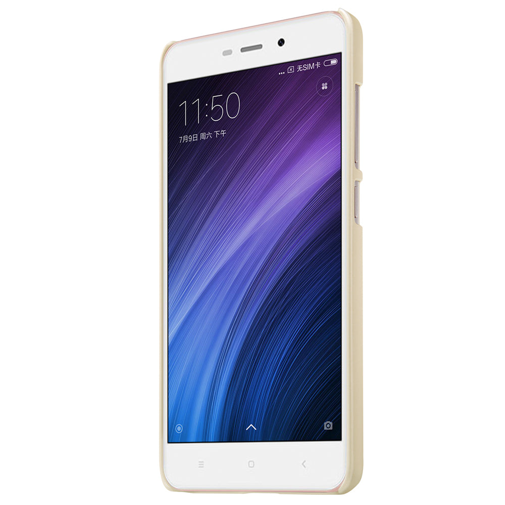 Capa Nillkin Super Frosted Shield com protetor de tela para Xiaomi Redmi 4A dourado