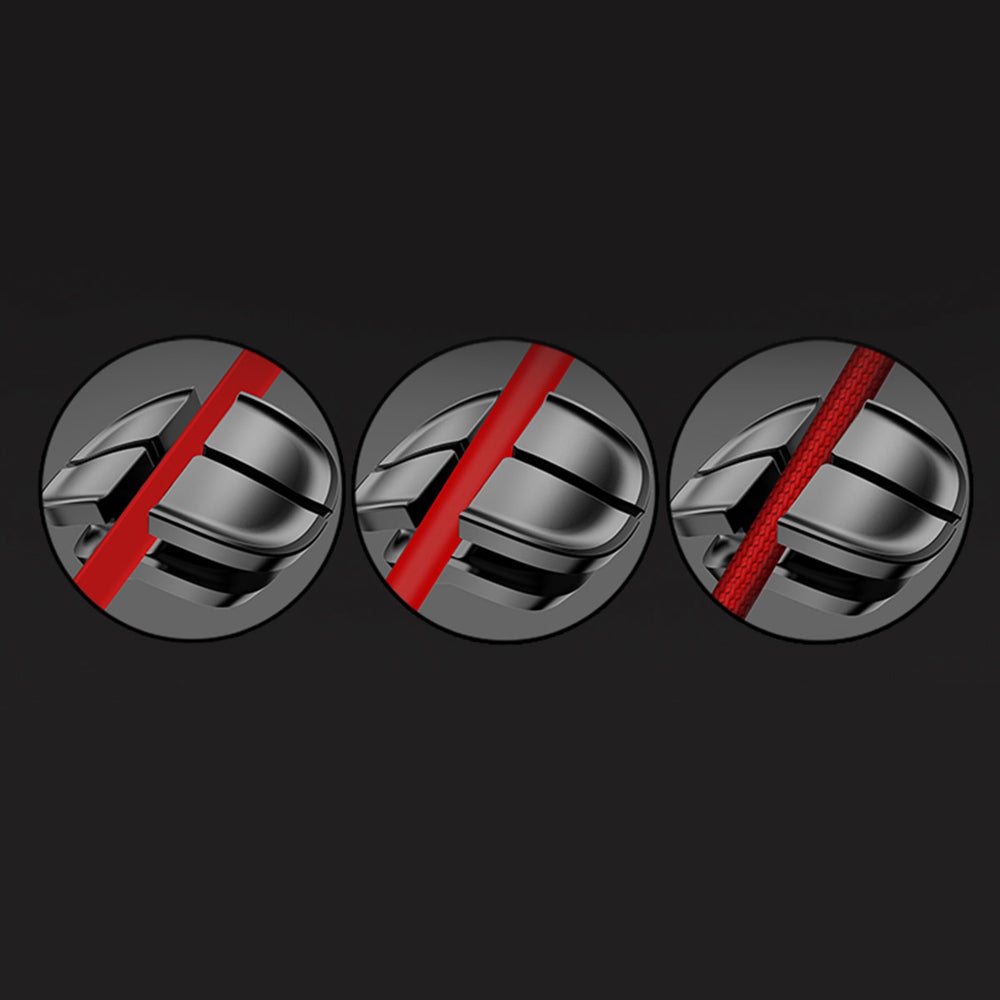 Baseus Cross Peas autoadesivo Cable Organizer Cable Clipe preto (ACTDJ-01)