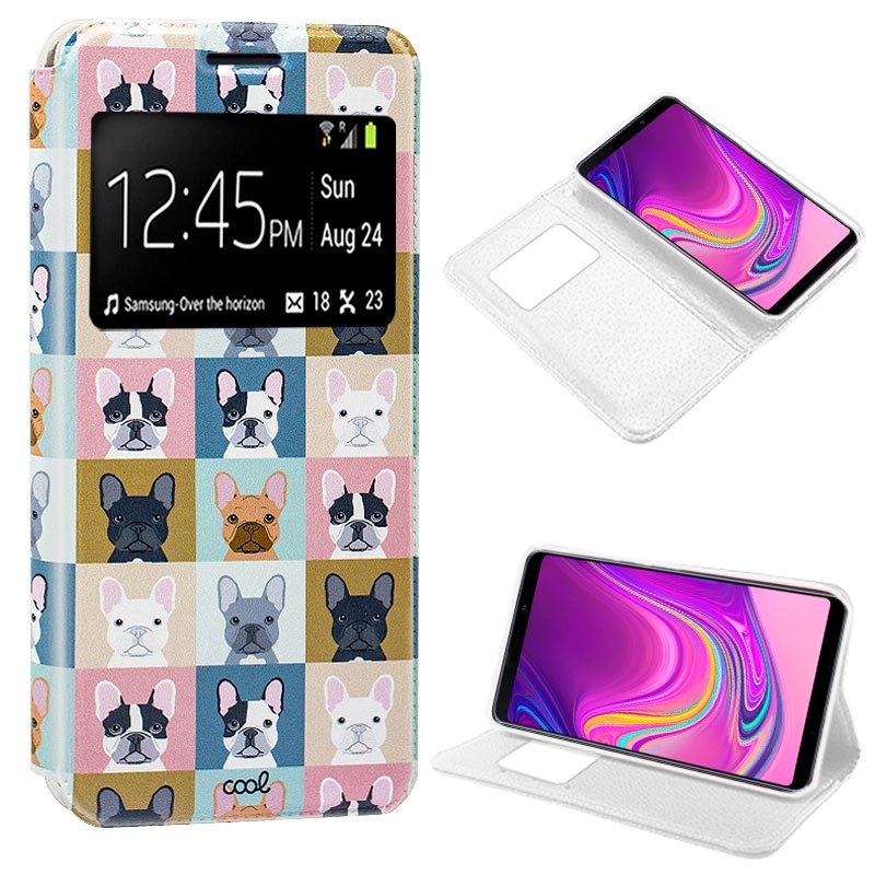 Capa Flip Cover Samsung A920 Galaxy A9 (2018) Desenhos Cães