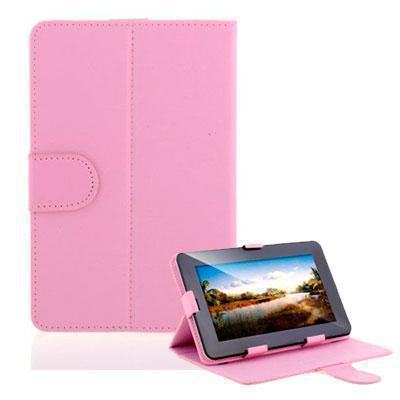 Capa de Pele Tablet 7" Rosa