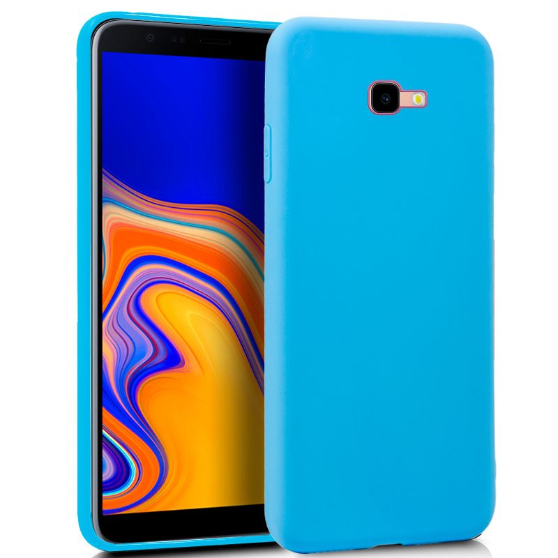 Capa Silicone Samsung J415 Galaxy J4 Plus (Azul Claro)