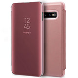 Capa Flip Samsung G973 Galaxy S10 Clear View Pink