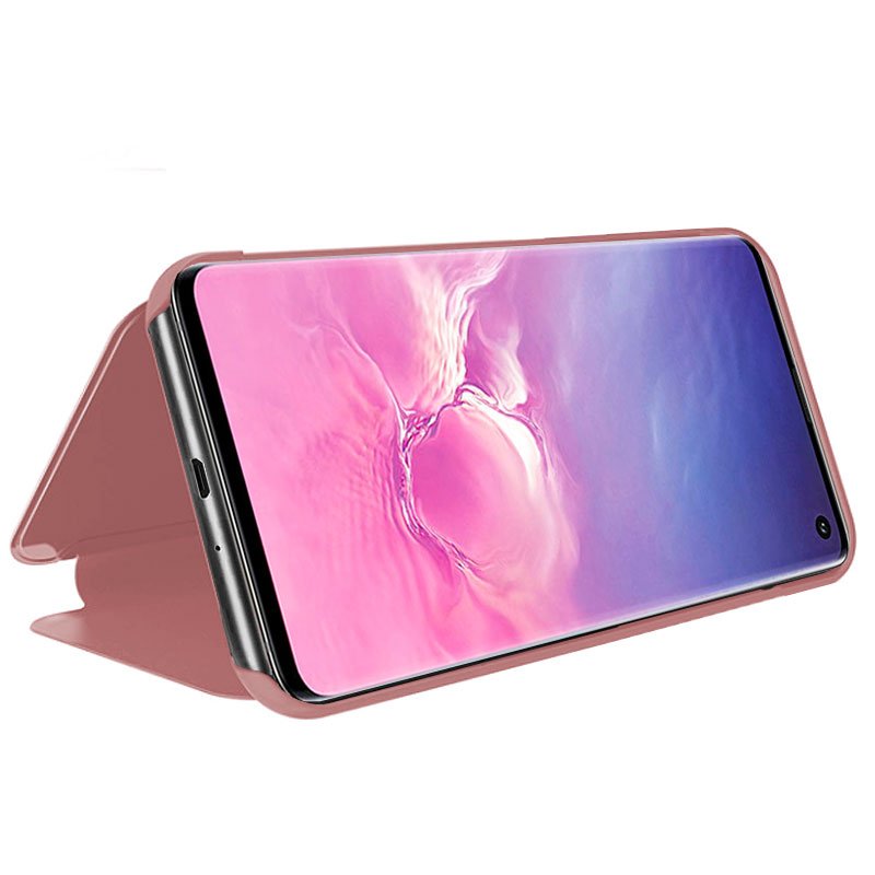 Capa Flip Samsung G973 Galaxy S10 Clear View Pink