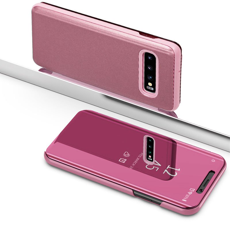 Capa Flip Samsung G973 Galaxy S10 Clear View Pink