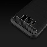 Capa carbono Capa flexível de TPU para Samsung Galaxy S8 G950 preta