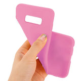 Capa silicone para Samsung G970 Galaxy S10e (rosa)