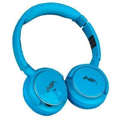 Nia Q1 - Auricular Bluetooth Estéreo com Microfone Bluetooth Leitor Micro Sd Radio Fm Azul