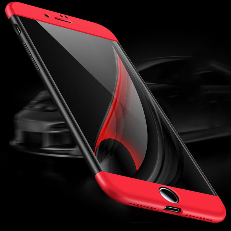 Capa de proteção GKK 360 frontal e traseira capa de corpo inteiro para iPhone 7/8 rosa