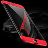 Capa de proteção GKK 360 frontal e traseira capa de corpo inteiro para iPhone 7/8 rosa