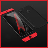Capa de proteção GKK 360 frontal e traseira capa de corpo inteiro para iPhone 7/8 rosa