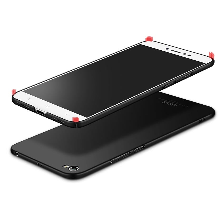 MSVII Simple Ultra-Thin Cover PC Case para Xiaomi Redmi Note 5A preto