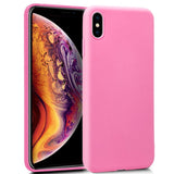 Capa silicone para iPhone XS Max (rosa)