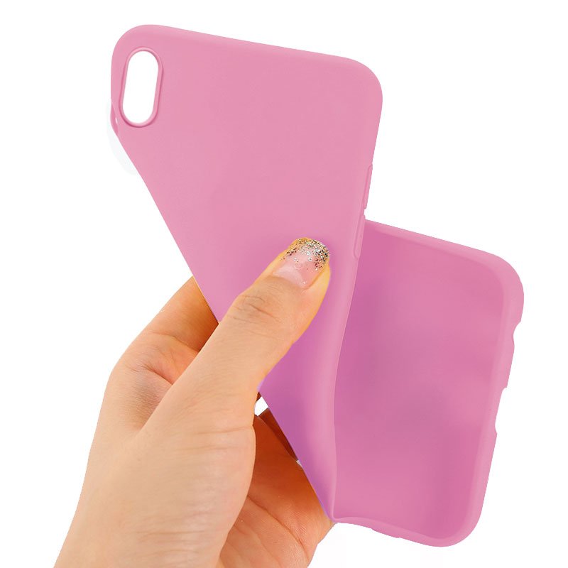 Capa silicone para iPhone XS Max (rosa)
