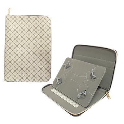 Capa de Pele Tablet 7" Estojo Beige