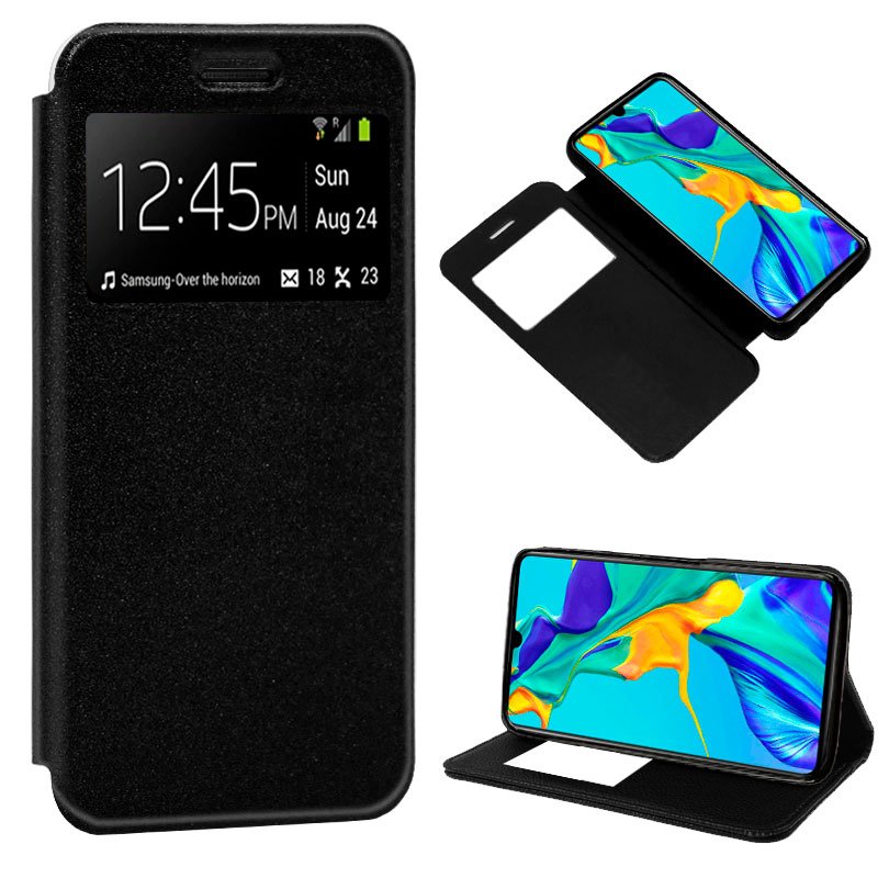 Capa Flip Huawei P30 Plain Black