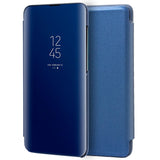 Capa Flip Huawei P30 Clear View Blue