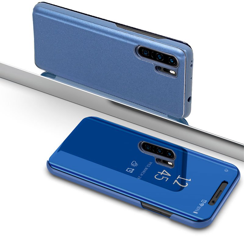 Capa Flip Huawei P30 Pro Clear View Blue