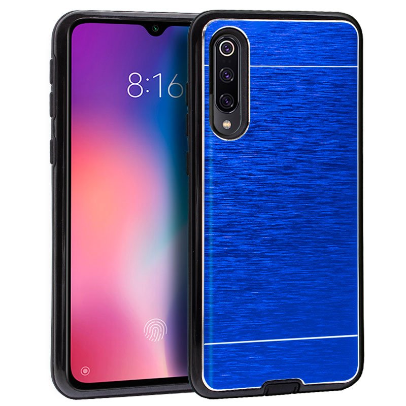 Capa Xiaomi Mi 9 em alumínio azul